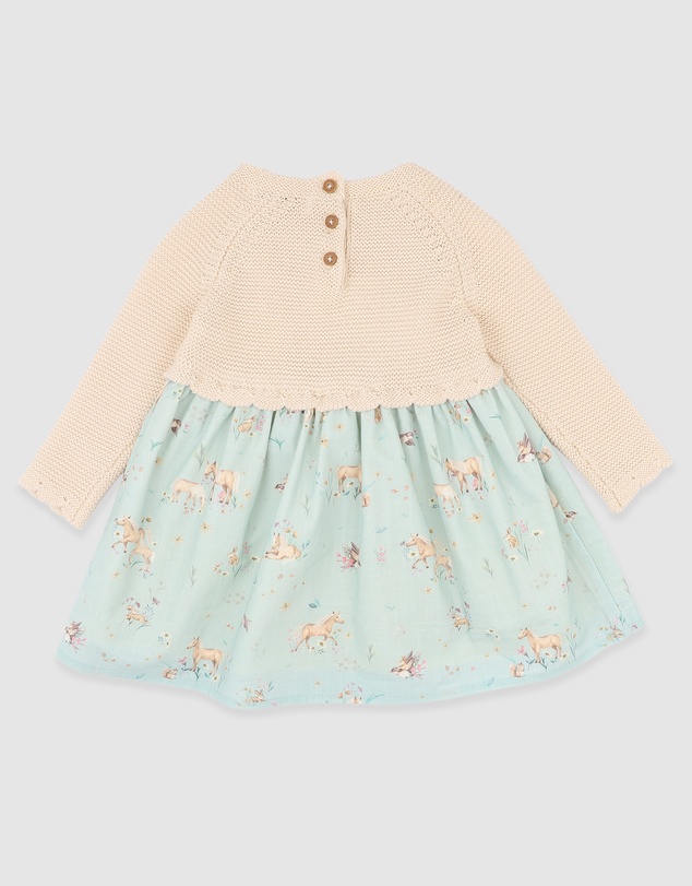 Bebe by Minihaha - Winnie Knitted Bodice Dress