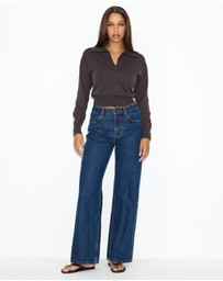Dazie - Helen Cropped Knit Jumper