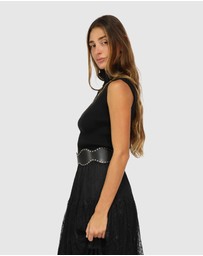 Belle & Bloom - Equation Sleeveless Turtleneck Knit