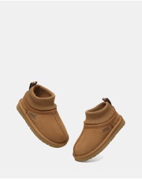 EVERAU - Australian Shepherd Ugg Kids Margaret Cow Suede Upper UGG Boots