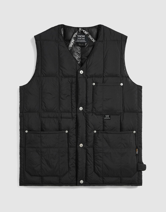 TAION - Work V-Neck Button Down Vest