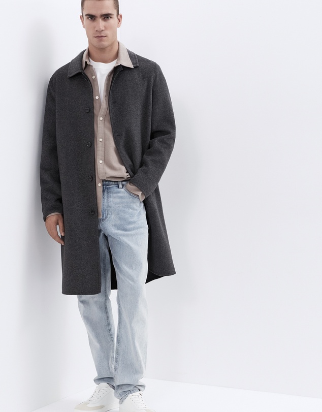 UNISON - Brushed Cotton L/S Regular Fit Shirt