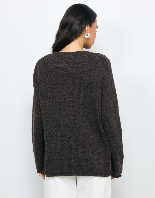 AERE - Renia Wool Boat Neck Jumper