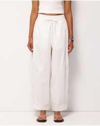 AERE - Organic Cotton Barrel Leg Pants