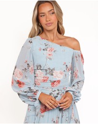 Petal & Pup - Levine Maxi Dress - Blue Floral