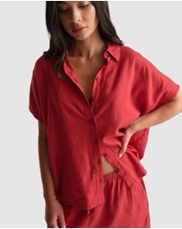 Decjuba - D-Luxe Linen Blend Boxy Shirt