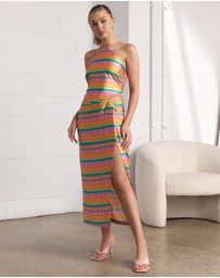 Dazie - Sunset Boulevard Twist Midi Skirt