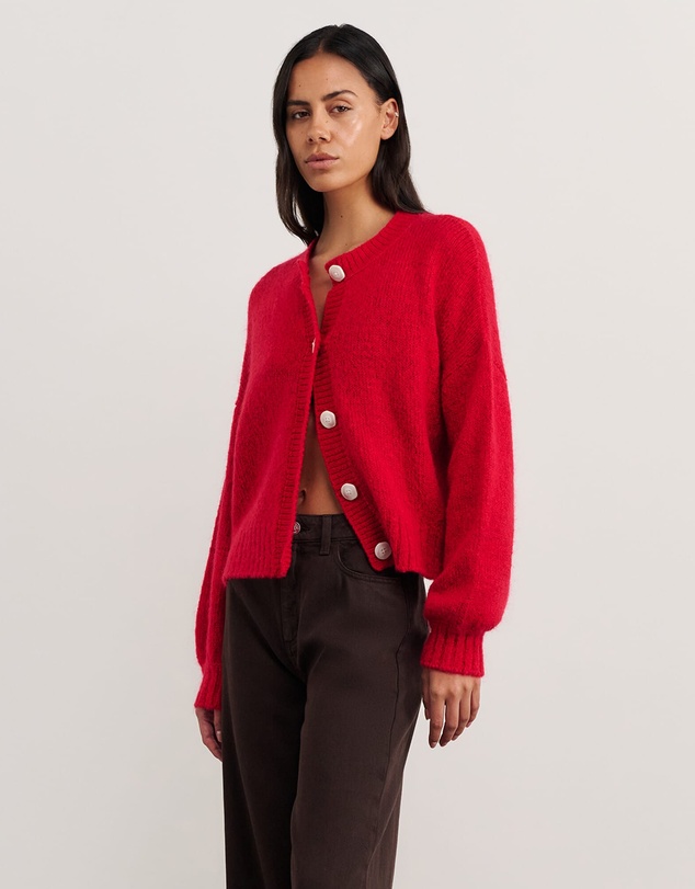 Jag - Lily Fluffy Knit Cardigan