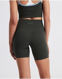 Upstate - Air Sculpt Stripe Bike Short - Urban Ivy