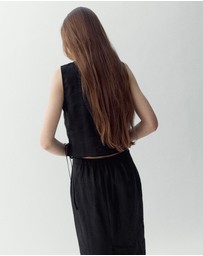 M.N.G - Linen Top with Ties