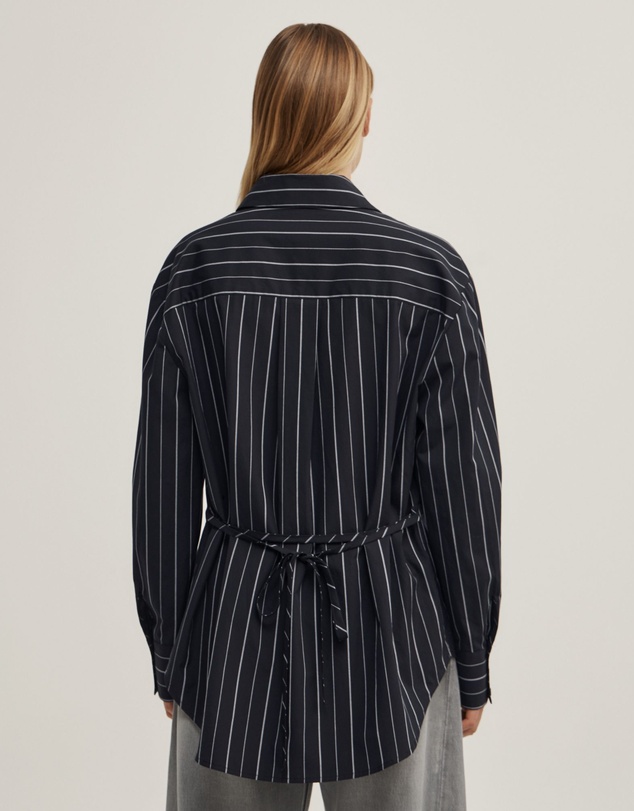 Witchery - Tie Back Pinstripe Shirt