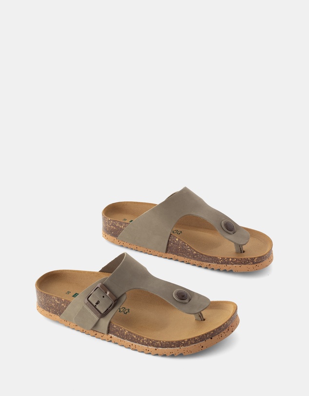 BioNatura - Devina Leather Thong Sandals