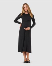 Ripe Maternity - Luxe Knit A-Line Nursing Dress