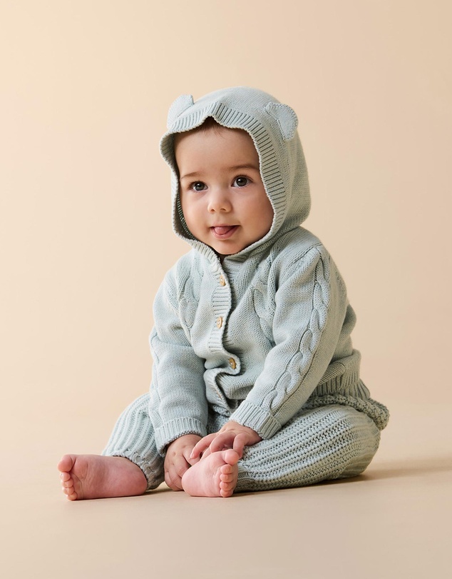 Wilson & Frenchy - Organic Knitted Cable Jacket - Babies