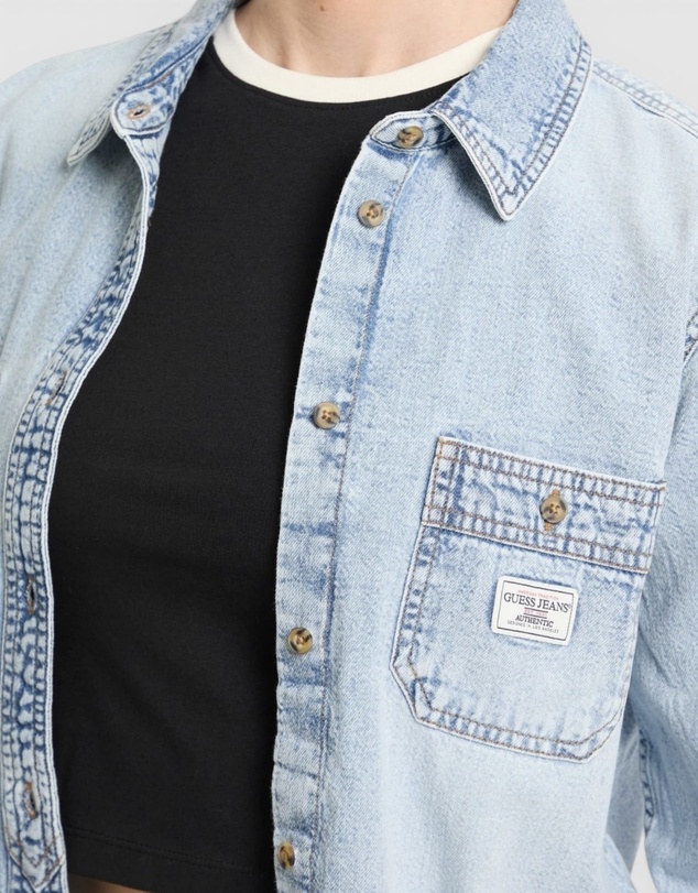 GUESS - GUESS JEANS Regular Long Sleeve Denim Shirt