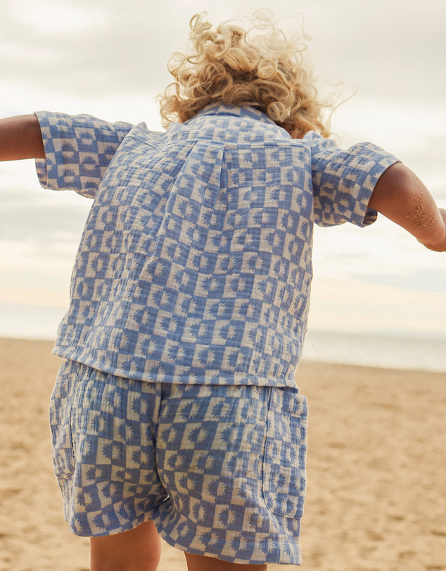 Kynd Baby - Woven Short in Blue Sunrise