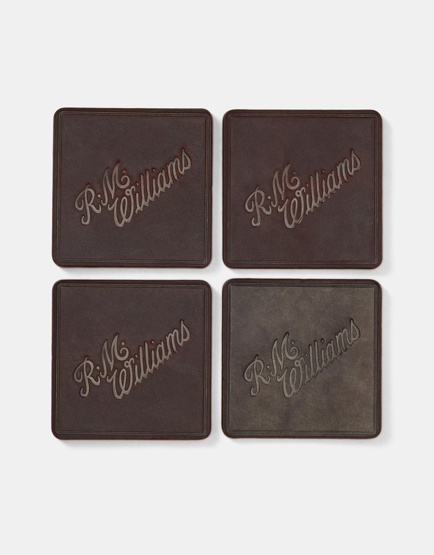 R.M.Williams - Script Logo 4pc Coaster Set