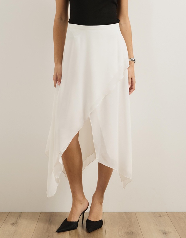 Atmos&Here - Cleo Asymmetrical Hem Layered Skirt