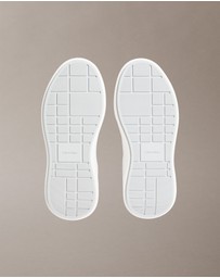 Calvin Klein - CK Avenue Leather Silver Tab Sneakers