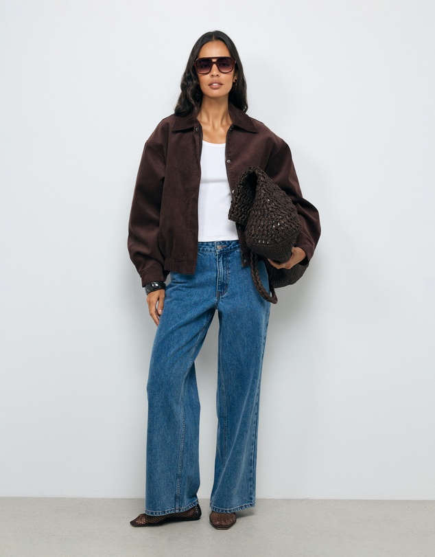 AERE - Nara Corduroy Bomber Jacket