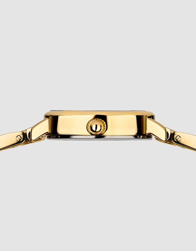 Bering - Bering Classic Ladies 26mm White Dial Gold Strap Watch