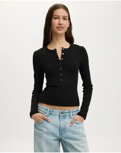Cotton On - Blake Henley Long Sleeve Top