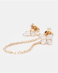 By Charlotte - Dancing in the Wind Chain Earrings