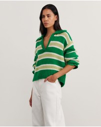 Jag - Lily Collared Knit