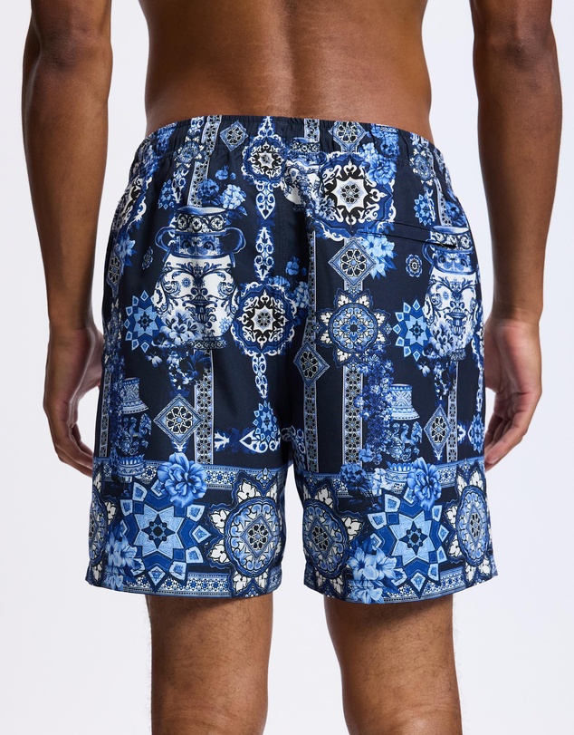 Camilla - Mid Length Boardshorts With Elastic Waist