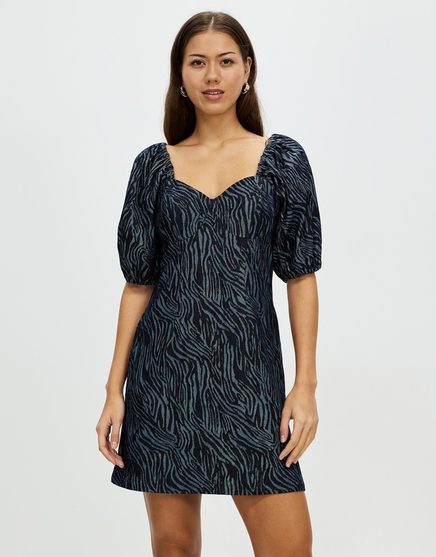 Honey and Beau - Wild and Free Puff Sleeve Dress