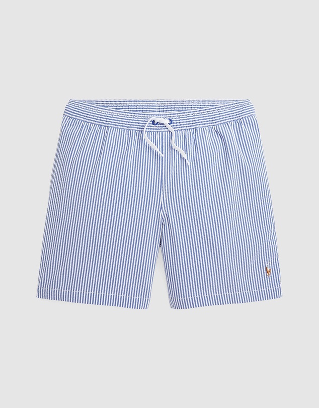 Polo Ralph Lauren - Traveler Stretch Seersucker Swim Trunks - Teens