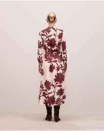 Trenery - Roselle Shirt Dress in Red Mahogany