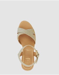 Dune London - Kind - Gold Fabric