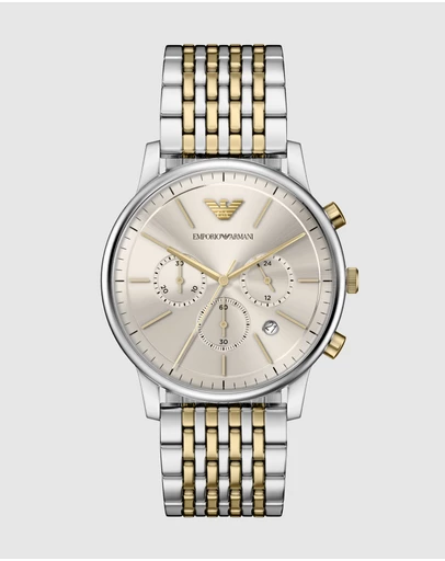 Emporio Armani - Two Tone Chronograph Watch