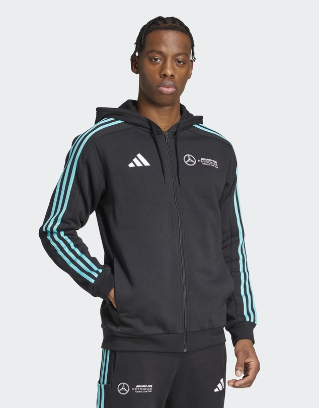 adidas Performance - MERCEDES - AMG PETRONAS FORMULA ONE TEAM DNA FULL ZIP HOODIE Mens