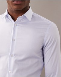 Calvin Klein - Stripe Slim Cotton Stretch Shirt