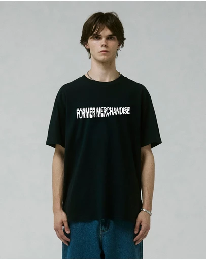 Former - Skewed T-shirt // Black