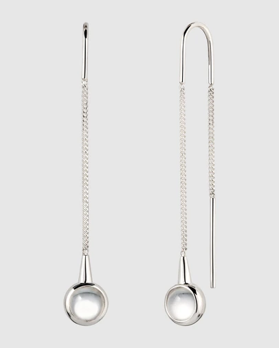 Elli Jewelry - Rock Crystal Teardrop Earrings in 925 Silver