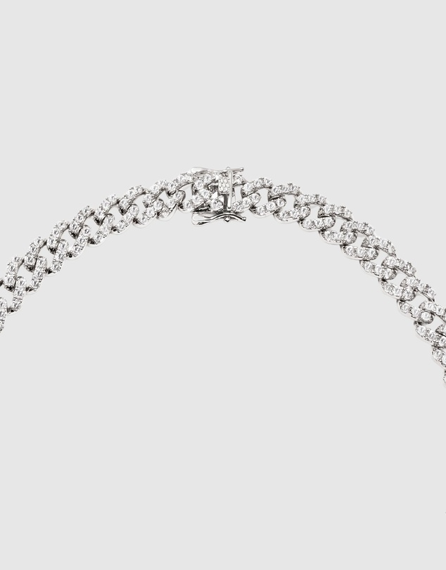 Nialaya Jewellery - Women's Crystal Embellished Choker with Green Hearts