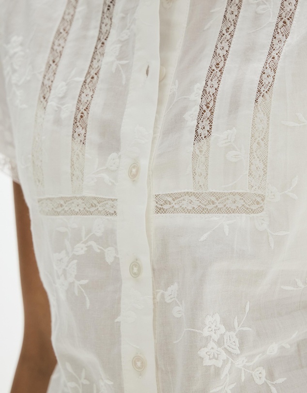 Minima Esenciales - Masson Cotton and Lace Shirt