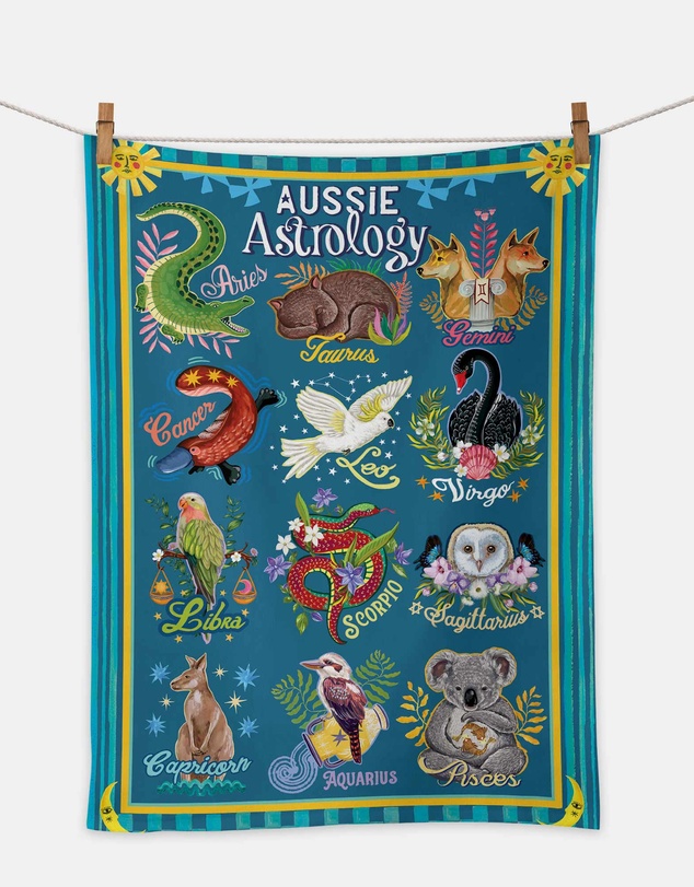 La La Land - Tea Towel Aussie Astrology