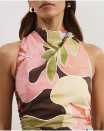 Atmos&Here - Gerogie Cotton Poplin Midi Dress