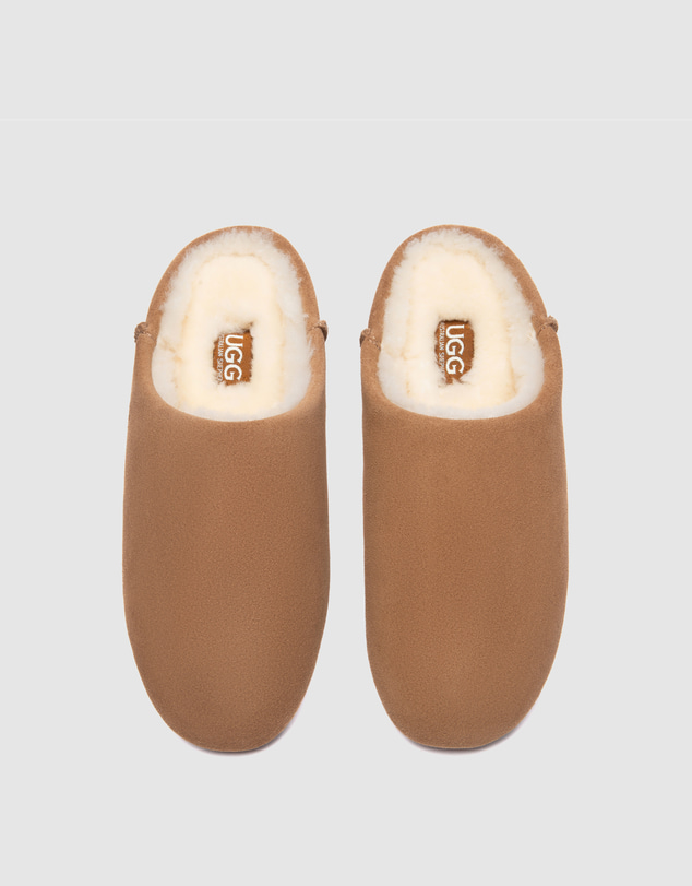EVERAU - Australian Shepherd Ugg Somni Cow Suede Upper Loafer Oxfords Flats