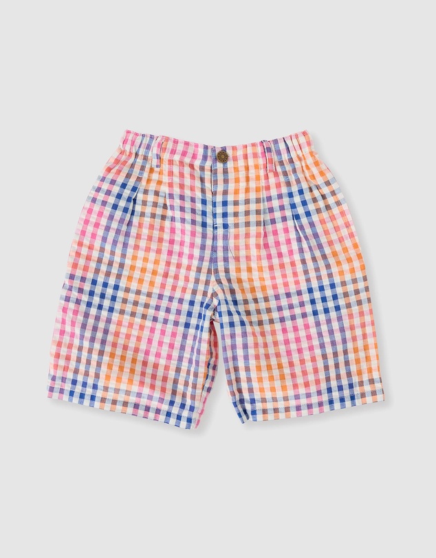 Goldie + Ace - Rainbow Gingham Kirby Relaxed - Babies-Kids