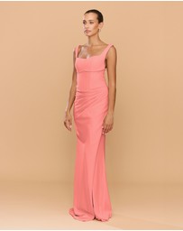 CATHERINE FERRARO - Elena Square Neck Gown