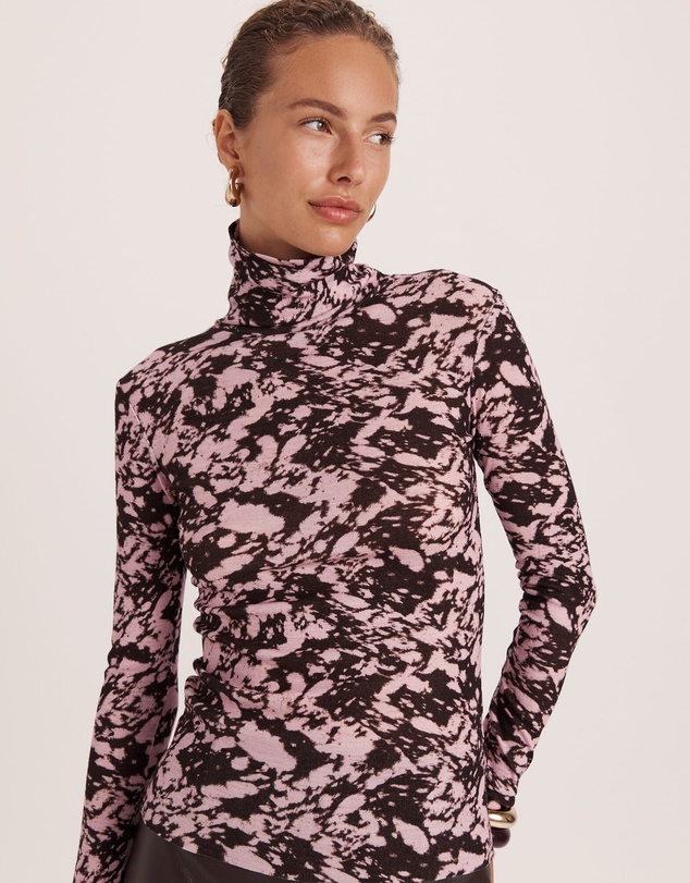 SABA - Truffle Wool Long Sleeve Top