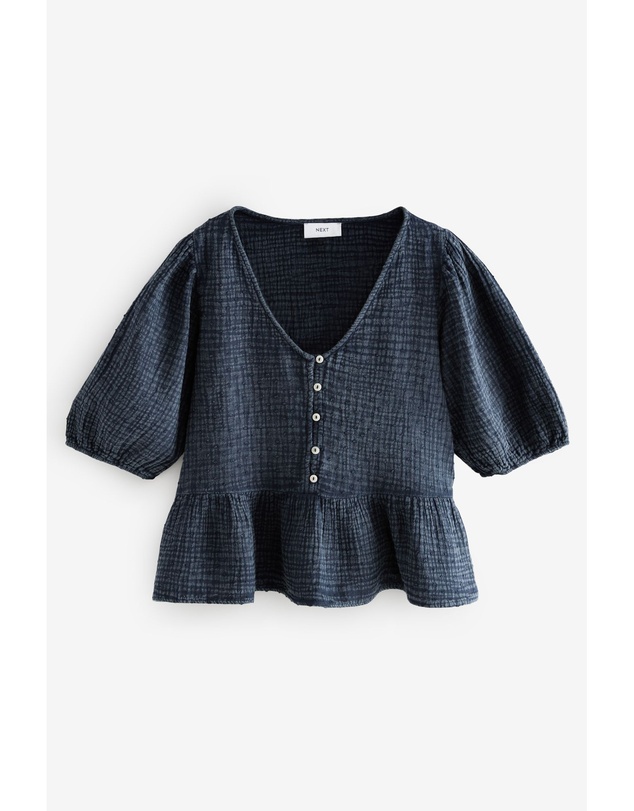 NEXT - Puff Short Sleeve Doublecloth Blouse
