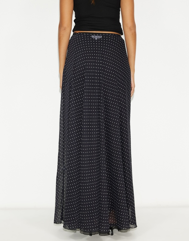 Dazie - Afloat Polka Dot Maxi Skirt