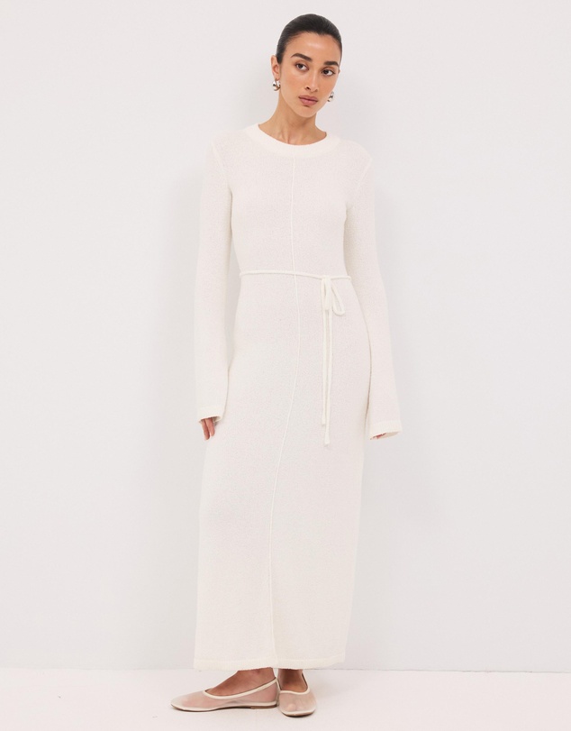 Calli - Iris Long Sleeve Knitted Maxi Dress