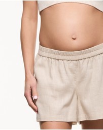 Soon Maternity - Jamie Linen Shorts